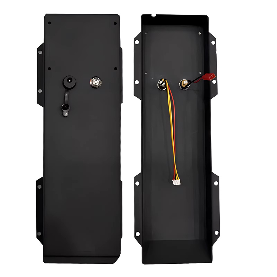 Smuuthstar Offroad-Batteriekasten für elektrisches Skateboard mit Knopfschalter und Batterieanzeige in Schwarz - Bild 1