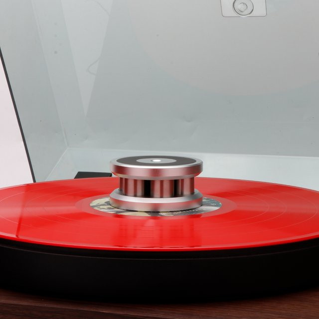 Preffair Plattengewicht für LP-Schallplatten in Silber als einstellbare Stabilisator-Plattengewichtsklemme für Vinyl-Plattenspieler - Bild 1