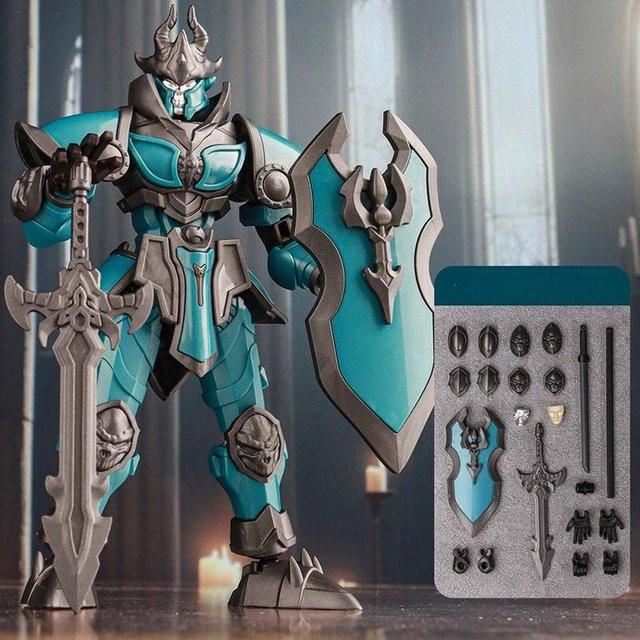 Binchi Outdoor Product Ritter Mecha-Modell, Actionfigur, blau, ab 14 Jahre - Bild 1