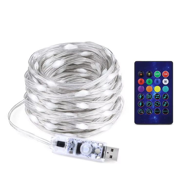 Lcamaw RGB LED Fairy Lights mit WS2811 Smart Bluetooth App Steuerung und USB Port für Weihnachts- und Partydekoration - Bild 2