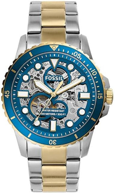 Fossil Armbanduhr, Edelstahl, Quarz, 42 mm, Herren, grau - Bild 1