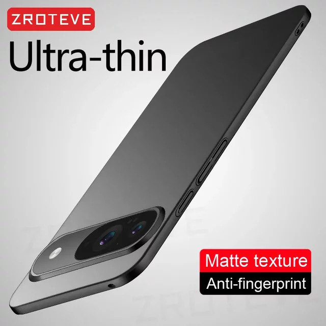 Zroteve Ultra Slim Matte Schutzhülle aus hartem PC für Google Pixel 9, Pixel 8, Pixel 10 Pro XL und weitere Modelle in Schwarz oder Grau - Bild 1
