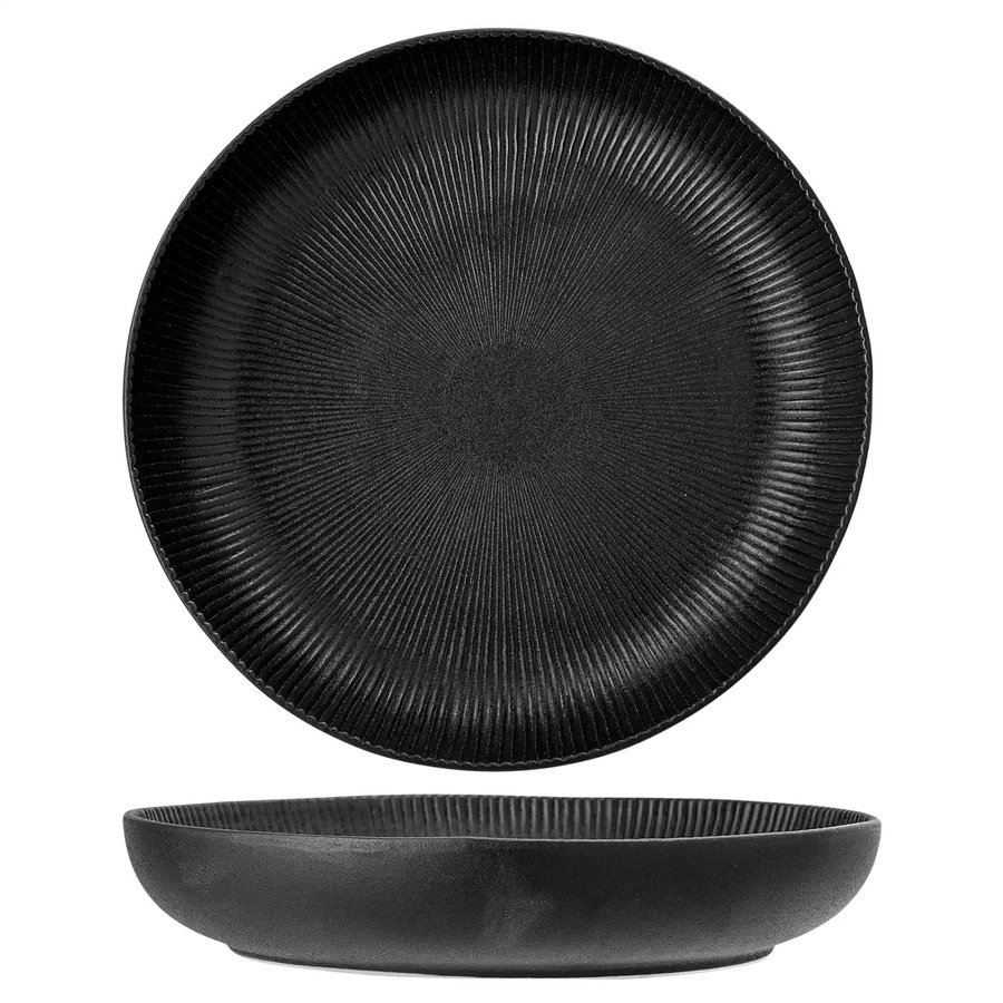 Bloomingville Keramikschale Neri in Schwarz, Durchmesser: 33 cm - Bild 1