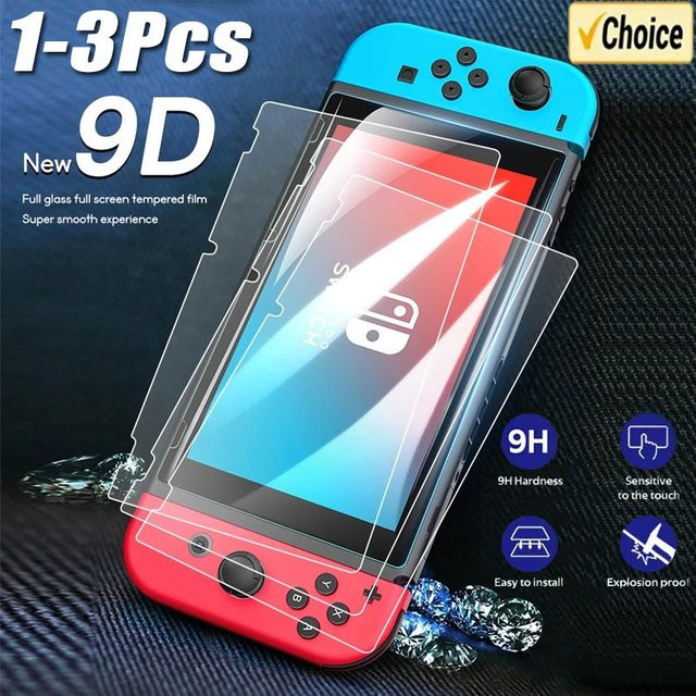 Gehärtetes Glas Display Schutzfolie für Nintendo Switch OLED und Nintendo Switch Lite in Transparent - Bild 1