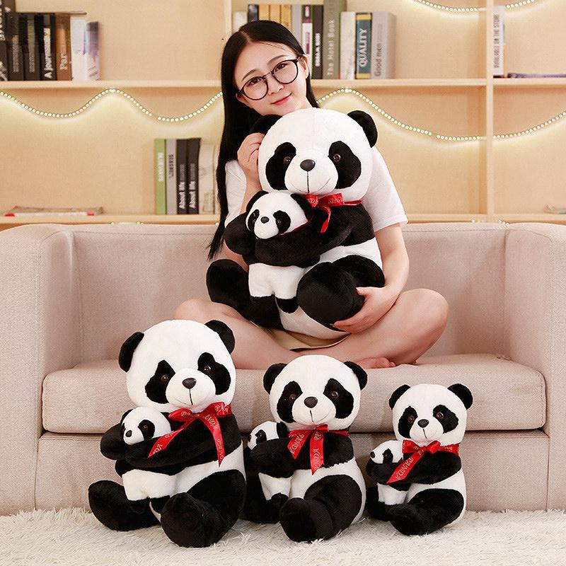 Niedliche Plüsch-Pandabären, Plüschpuppe, schwarz, ab 14 Jahren - Bild 3