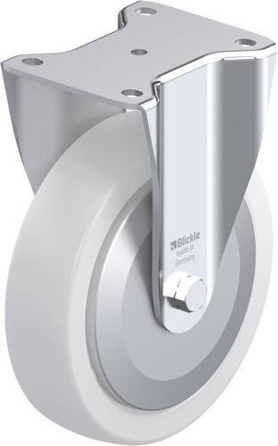 Blickle Bockrolle BH-SPO 200K-FA in Weiß, Rad-Durchmesser: 200 mm, Tragfähigkeit: 900 kg - Bild 1