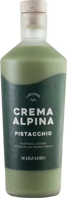 Distilleria Marzadro Crema Alpina Pistacchio Pistazienlikör, Italien, 12,5% Vol., 0,7 l - Bild 1