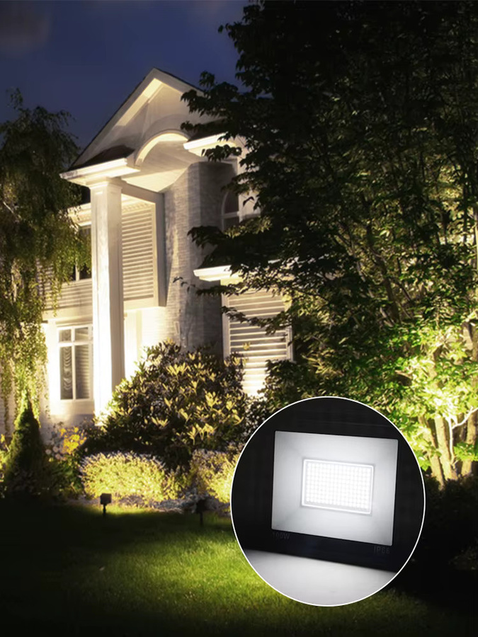 Arbrac LED Flutlicht Strahler IP66 Schwarz für Garten und Outdoor mit Montagehalterung - Bild 7