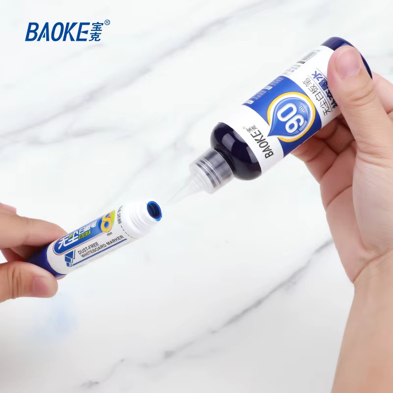 BAOKE MS236 Whiteboard-Marker-Tinte in Schwarz, Blau und Rot, 90 ml - Bild 2