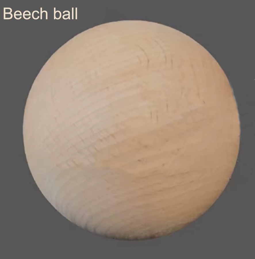 Runde Buchenholz Kugeln in Beige für DIY Dekoration und Bastelarbeiten - Bild 4
