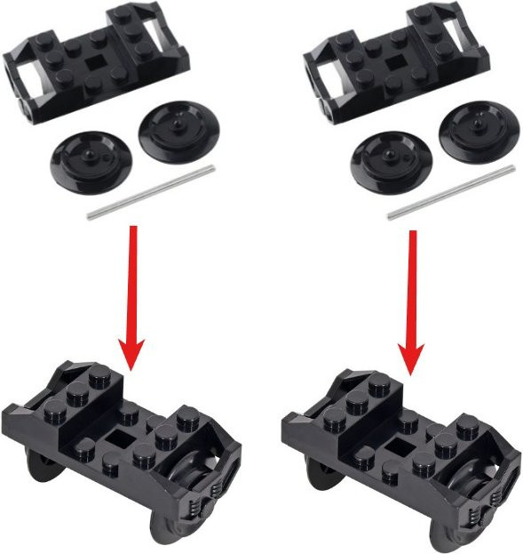 Mitty DIY-Puzzle-Bausteine mit ferngesteuertem Zug, Fahrzeuge - Bild 1