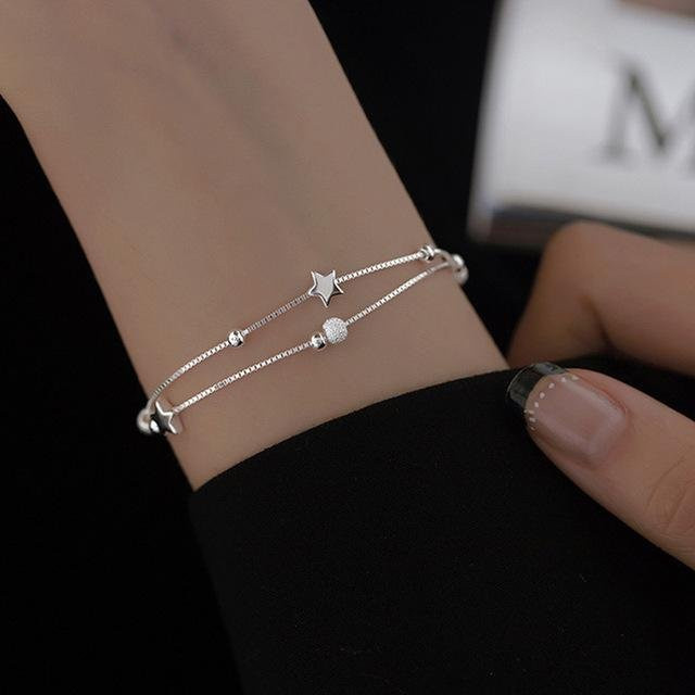 Fashion Star Charm Armband, 925 Sterling Silber, Damen, grau - Bild 1