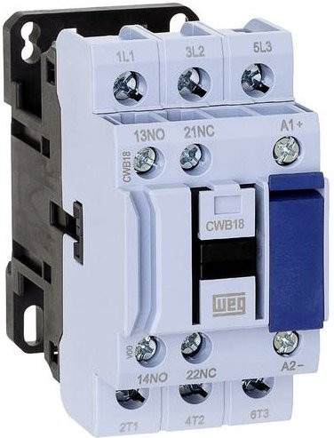 WEG Leistungsschütz CWB18-11-30D02 sofortschaltend mit 3 Schließern, 7.5 kW, 24 V - Bild 1