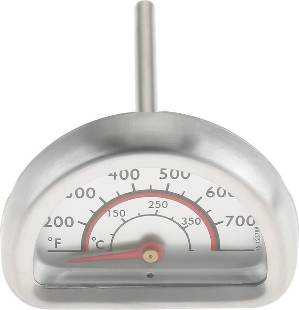 Char-Broil Ersatz-Grilldeckel mit analogem Thermometer aus Edelstahl in Silber passend für Modell 463271314 - Bild 1