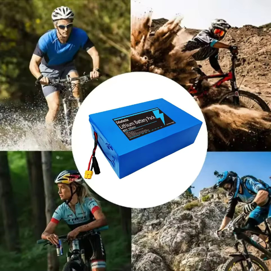 Ddadache Lithium-Ionen-Akku 13S8P 48V 100Ah 100000mAh in Blau mit integriertem BMS und 54,6V 2A Ladegerät für 250-1500W - Bild 4
