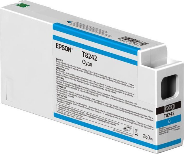 Epson T8242 Cyan Tintenpatrone für SureColor SC-P7000V und SC-P9000V mit 350 ml - Bild 1