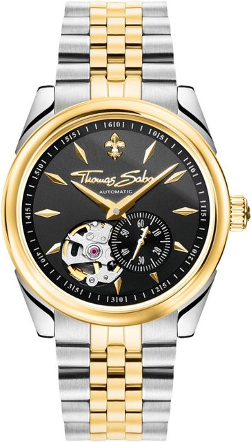 Thomas Sabo Armbanduhr Automatik, Edelstahl, Lilienemblem, 36 mm, Unisex - Bild 1