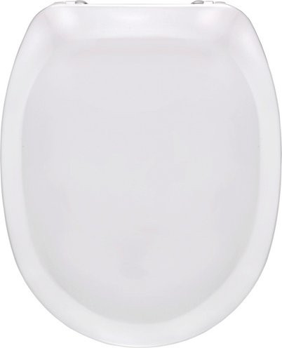 Cornat WC-Sitz CAMERO aus Duroplast in D-Form mit Quick-Release-Funktion, Farbe: Weiss, B/T/H: 39,5 x 49,0 x 6,0 cm - Bild 1