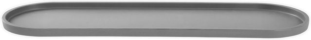 VEGA Kanas Servierplatte aus Melamin, oval, grau, 6er Pack, L: 53 cm, B: 16,2 cm, H: 1,8 cm - Bild 1