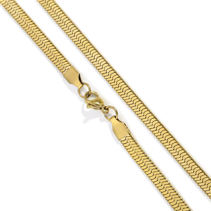 HIYEE Halskette Schlangenkette, Edelstahl, Damen - Bild 3
