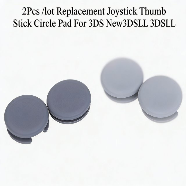 2/4 Stück Analoge Daumensticks Circle Pads in Grau als Ersatzteil für Nintendo 3DS und New 3DS XL - Bild 1