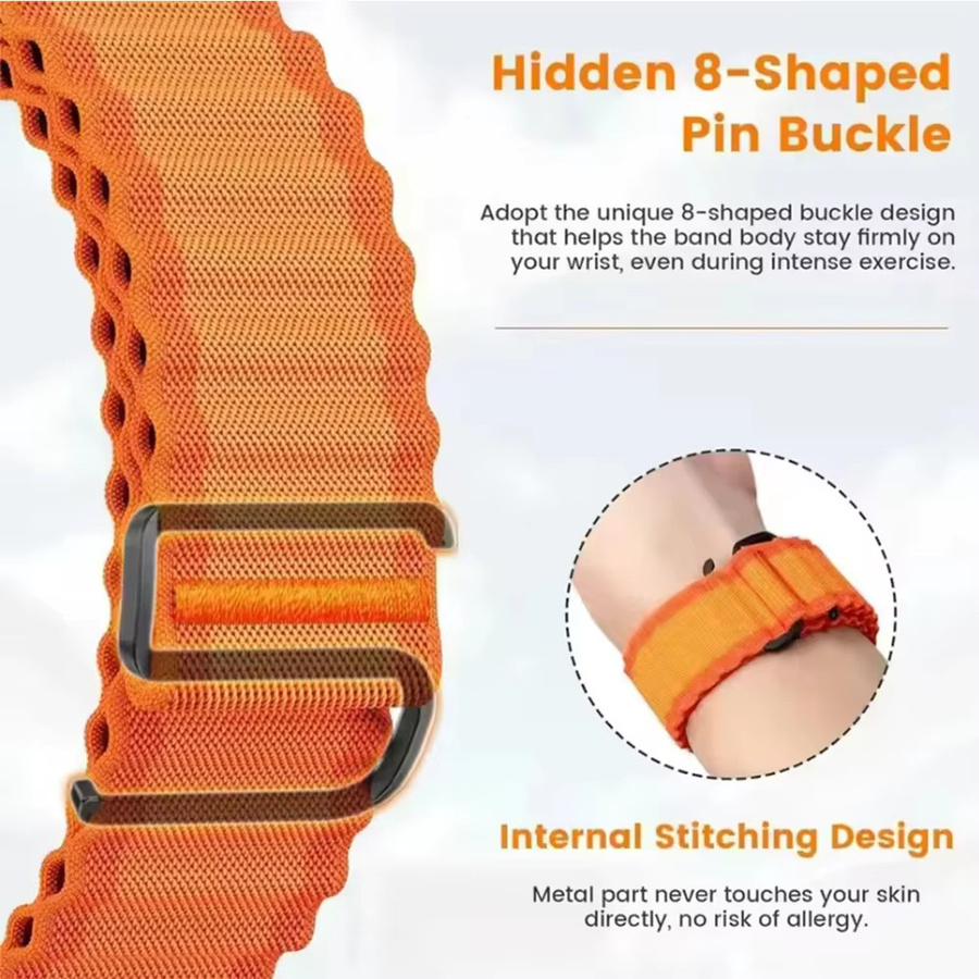 Garmin Uhrenarmband Nylon, Bunt, Unisex, 26mm, 22mm - Bild 5