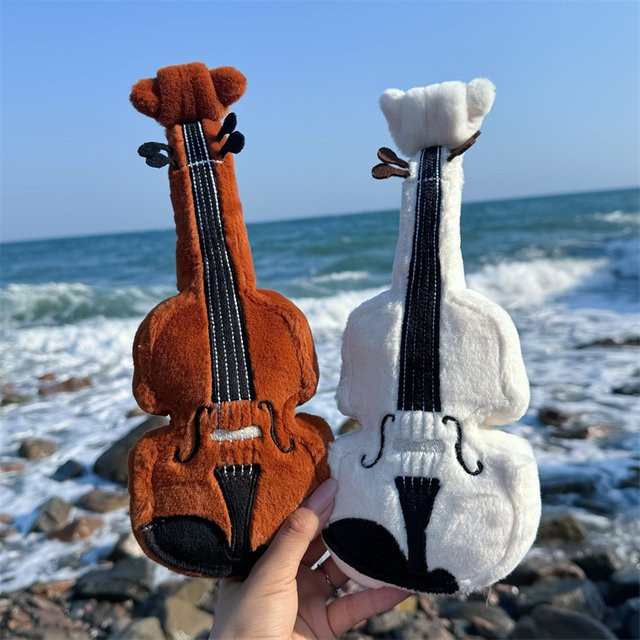 MIAOOWA Violine Plushie Puppe, Plüsch, Braun - Bild 1