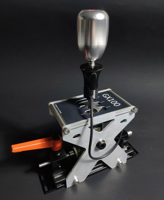 Simulierter Rennwagen Doppelmodus Schaltgabel-Getriebe H-Gang Sequenzschalthebel in Silber für FANATEC, Thrustmaster und Logitech - Bild 1
