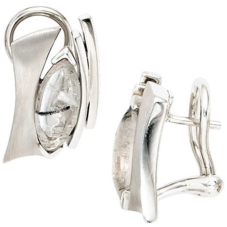 Colfem Ohrstecker 925 Silber, Turmalinquarze, Unisex - Bild 1