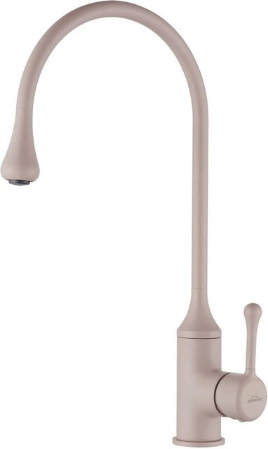 KOLMAN Küchenarmatur Küchenmischer mit Einhebelmischer in Beige und wassersparender Funktion - Bild 1