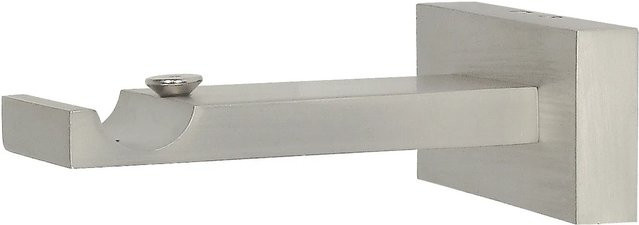 Mydeco Gardinenstangen-Halterung Next in Edelstahl-Optik, Silber, Durchmesser: 1,6 cm - Bild 1