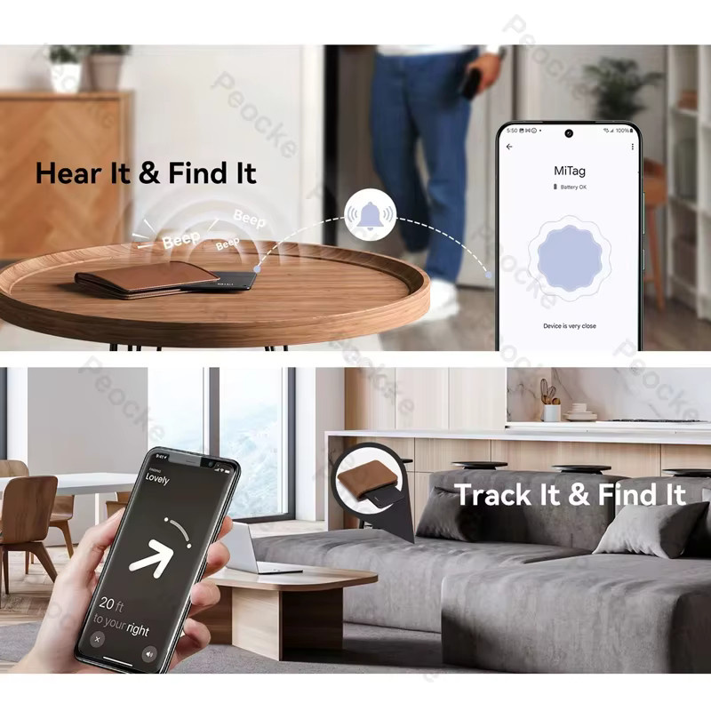 Mili Gepäck-Tracker-Karte in Schwarz mit Bluetooth und GPS für Android und iOS zur kabellosen Standortverfolgung - Bild 4