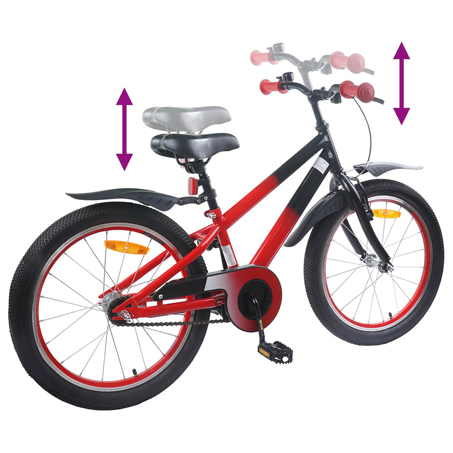 vidaXL Kinderfahrrad 20 Zoll Blau Schwarz - Bild 5