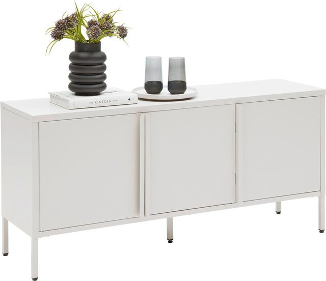 Mömax Lowboard Floyd modern in Beige mit Metallakzenten, B/T/H: 130 x 35 x 60 cm - Bild 1