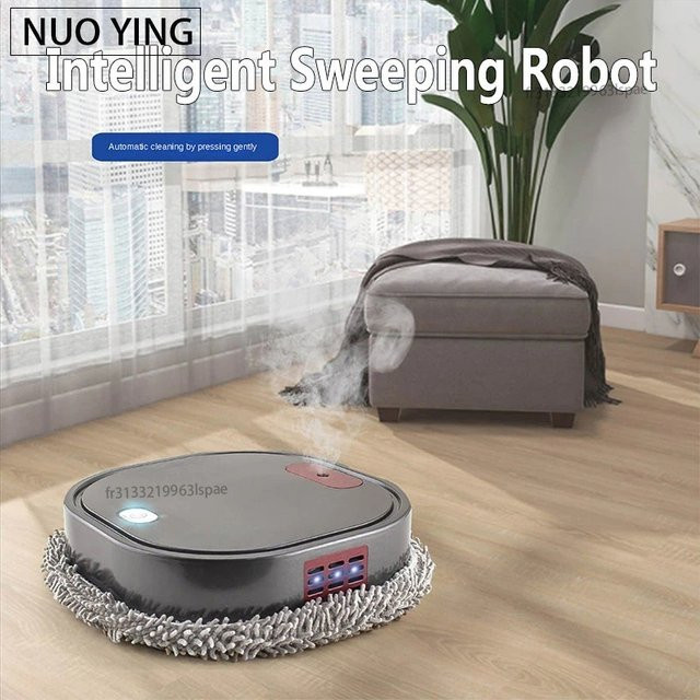 NUOYING 3-in-1 Saugroboter mit Wischfunktion und Sprühreiniger, Grau - Bild 1