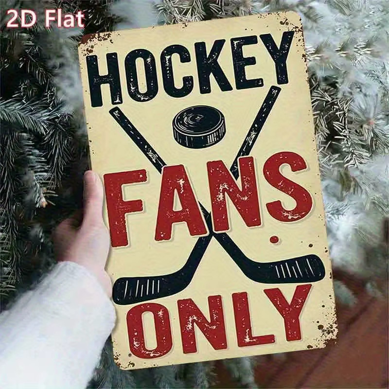 Vintage Eishockey Metallschild CIFBUY wasserdichte Wanddekoration in Mehrfarben - Bild 5