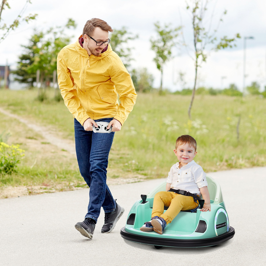 AIYAPLAY Kinder Autoscooter Elektro Bumper mit Licht und Sound Grün - Bild 2