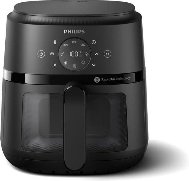 Philips Heißluftfritteuse Airfryer Serie 2000 NA220/00 in Schwarz mit 4,2 l Volumen und 1500 W Leistung - Bild 1