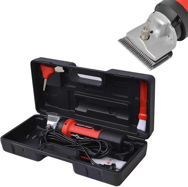 Yiwydaa 6-teiliges Pferdeschermaschine Set mit 350 W in Rot - Bild 1