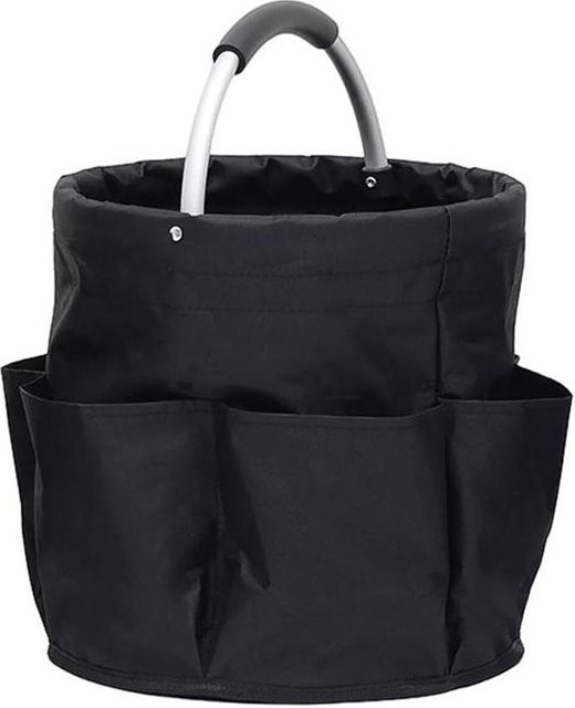 XYNN Aufbewahrungsorganizer-Tasche faltbarer Korb mit Griff, 17 l, schwarz - Bild 1