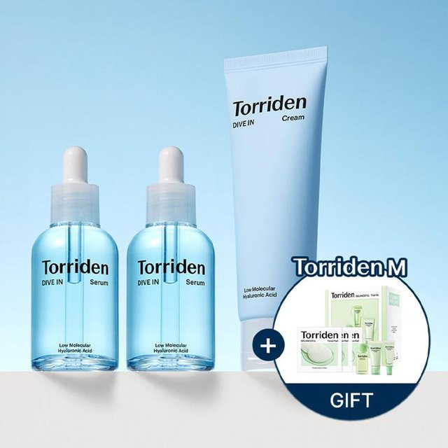 Torriden DIVE-IN Hyaluronsäure-Serum und Creme Set, 170 ml, Empfindliche Haut - Bild 1