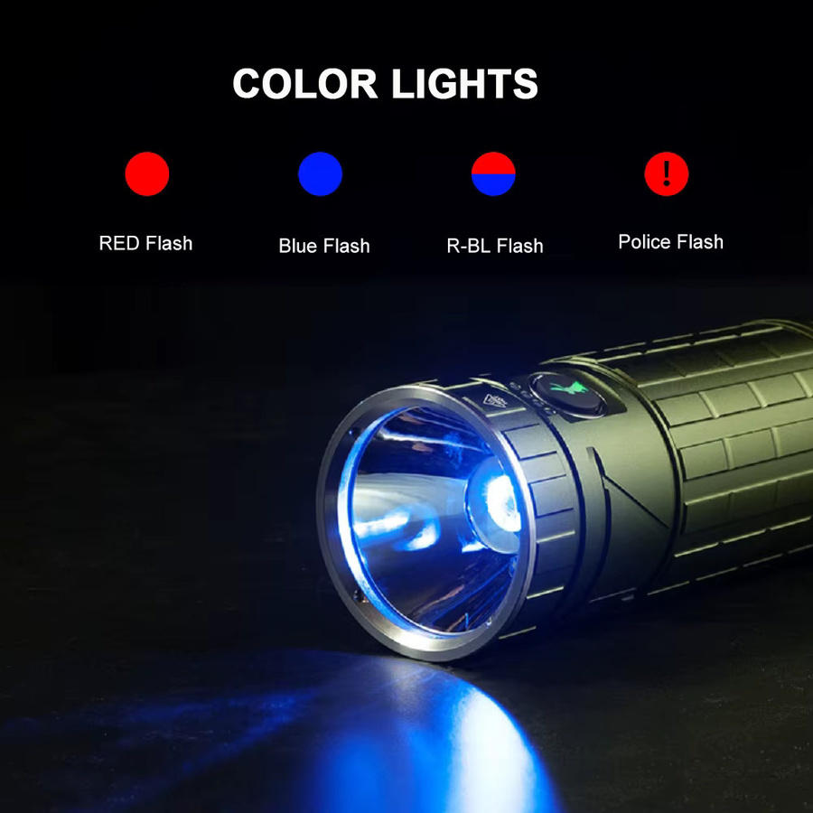 LUMINTOP LED Camping Laterne mit RGB Farblicht und USB-Ladung in Schwarz - Bild 4