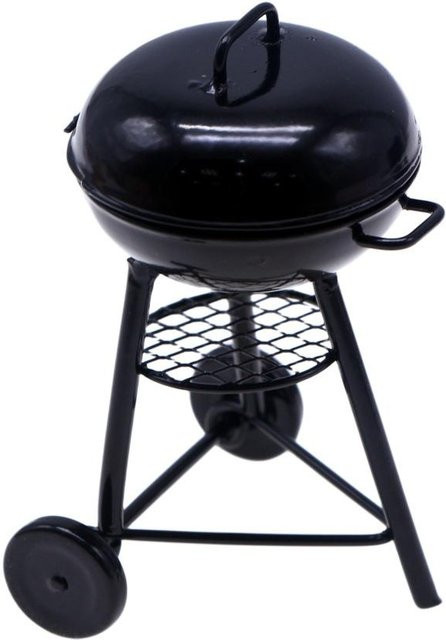 Binchi Outdoor Product Puppenhaus Miniatur Schwarzer Grillmodell, 1-teiliges Set - Bild 1