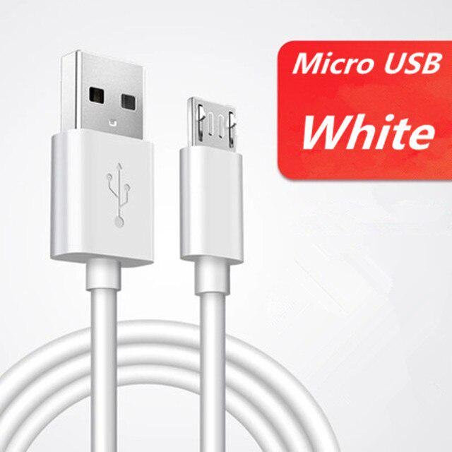 Suptec Micro USB Datenkabel zum Schnellladen 2A in Weiß - Bild 1