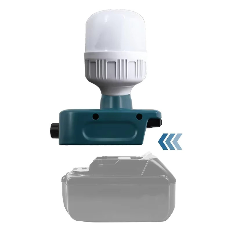 ZWINCKY LED-Arbeitsleuchte 12 W mit 1500 lm und 6500 K für Makita 18 V Akku, kabelloses LED-Flutlicht für die Baustelle - Bild 3