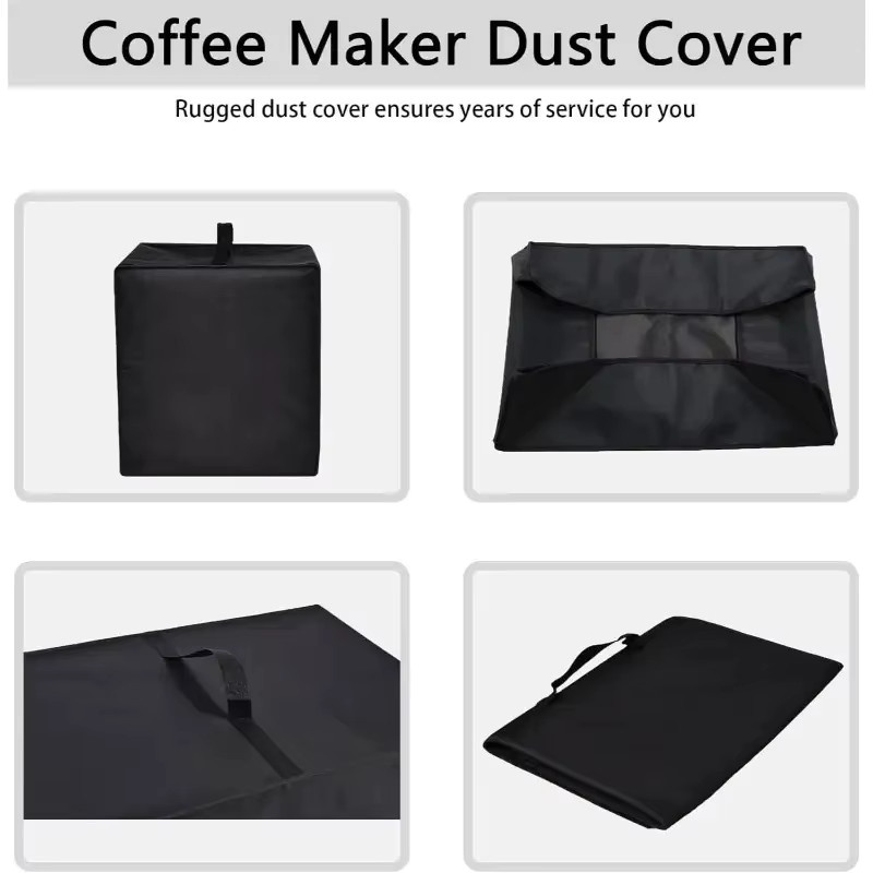 Schutzabdeckung für Ninja Kaffeemaschinen und Filterkaffeemaschinen in Schwarz, Breite: 40,0 cm, Tiefe: 40,0 cm - Bild 4