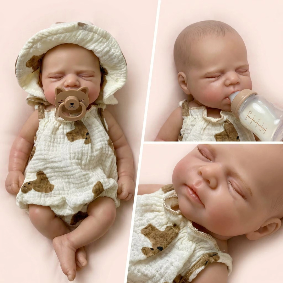 NPK Reborn-Puppe, 12-Zoll, aus Silikon, Einfarbig - Bild 2