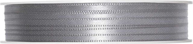 Halbach Satinband aus Polyester, Grau, Breite: 0,3 cm, Länge: 10 m - Bild 1