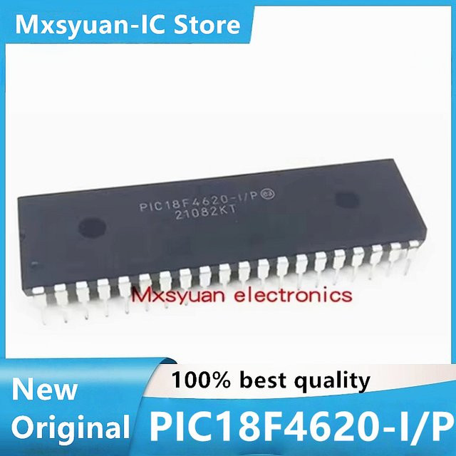 Mxsyuan PIC18F4620-I/P DIP40 Mikrocontroller 5er-Set in Schwarz - Bild 1
