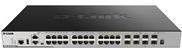 D-Link DGS-3630-28TC/SI/E Managed L3 Switch mit 20 x 10/100/1000 Mbps, 4 x Kombi-Gigabit-SFP und 4 x 10 Gigabit SFP+ in Schwarz - Bild 1